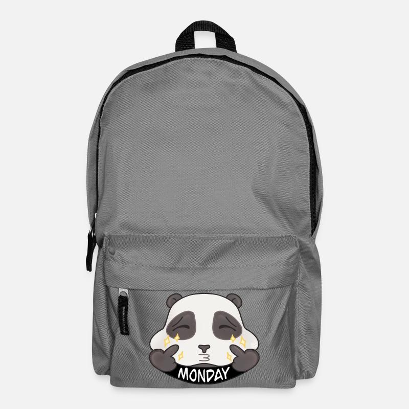 Panda Monday Cartoon Sparkle - Backpack - elephant grey