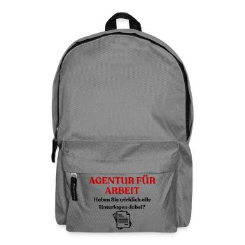 Agency for Employment Design - Backpack - elephant grey - Front