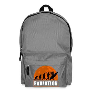 Evolution of Surfing Vintage Sunset Silhouette - Backpack - elephant grey - Front