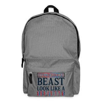 Train beast look beauty - Backpack - elephant grey - Front