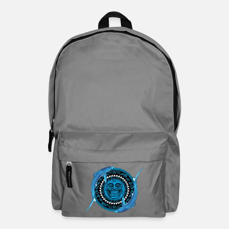 Blue Shark Tiki - Backpack - elephant grey