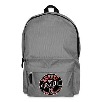 Schlimmer als es aussieht, ME  - Rucksack - Mittelgrau - Vorne