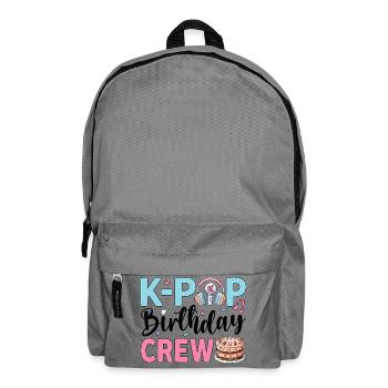 K-Pop Birthday Crew - Backpack - elephant grey - Front