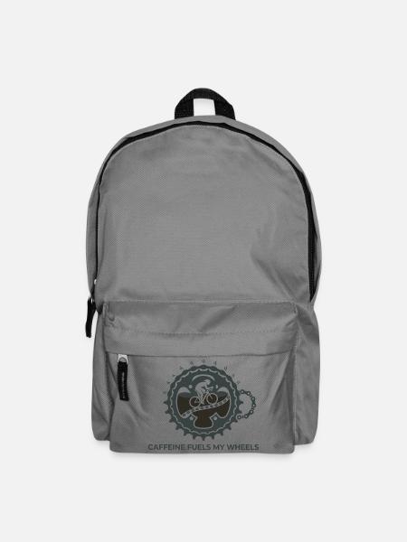 Koffein treibt meine Räder beim Radfahren T-Shirt - Rucksack - Mittelgrau