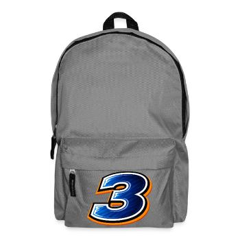 Nummer 3 Fußball Trikot Design Sportlich - Rucksack - Mittelgrau - Vorne