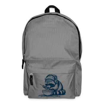 Spaghetti Raccoon - Backpack - elephant grey - Front
