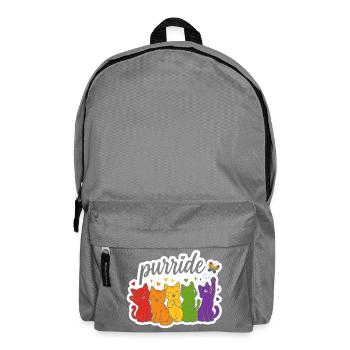 Purride Regenbogen Katzen Parade - Rucksack - Mittelgrau - Vorne