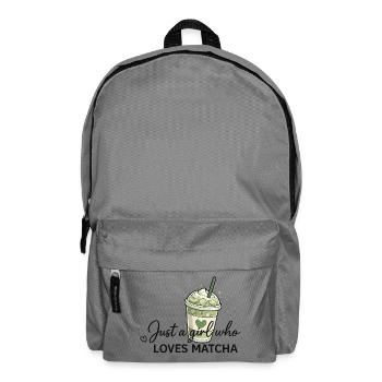 Only one girl loves matcha - Backpack - elephant grey - Front