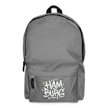 Hamburg Graffiti Hip Hop - Rucksack - Mittelgrau - Vorne