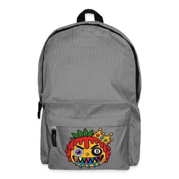 Slime King Drip - Streetwear Hip Hop Mascot - Rucksack - Mittelgrau - Vorne
