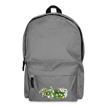 Sommerblumen Arrangement. Blütenmeer in Gelb Weiß - Rucksack - Mittelgrau - Vorne