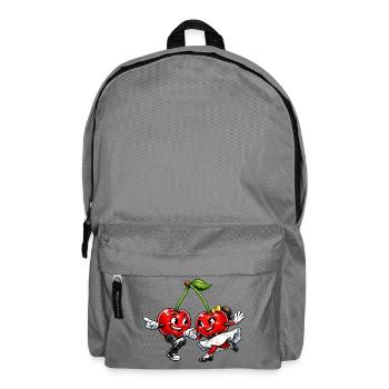 Tanzende Kirschen - Rucksack - Mittelgrau - Vorne