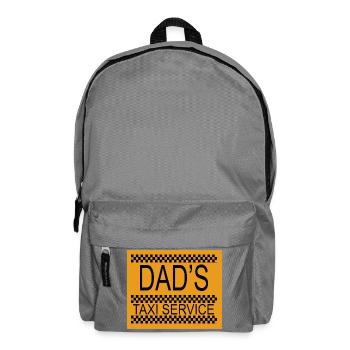 Dad's taxi service - Backpack - elephant grey - Front