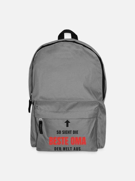 So sieht die beste Oma der Welt aus Geschenk Oma - Rucksack - Mittelgrau
