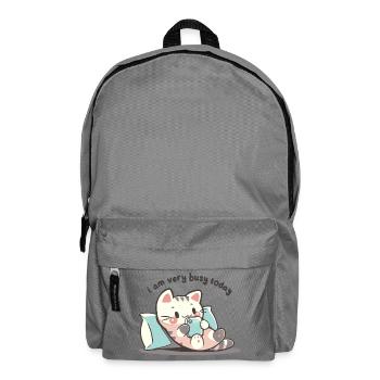 Ich bin heute sehr beschäftigt - Rucksack - Mittelgrau - Vorne
