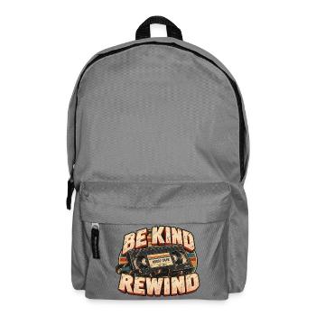 Be Kind Rewind – Vintage-VHS - Rucksack - Mittelgrau - Vorne