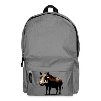 Warzenschwein - Rucksack - Mittelgrau - Vorne