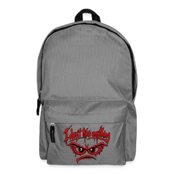 Lustig, grummelig, ich mag nichts Graffiti - Rucksack - Mittelgrau - Vorne