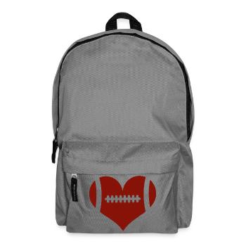 Baby Rugby-Fan Vater Sohn - Rucksack - Mittelgrau - Vorne