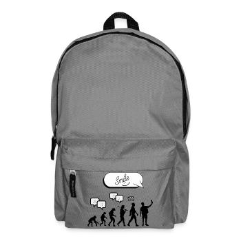 Entwicklung der Kommunikation - Rucksack - Mittelgrau - Vorne
