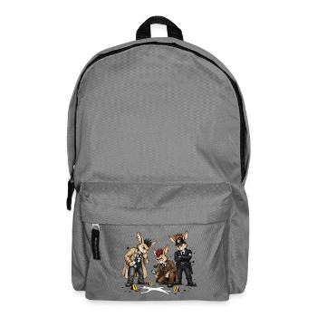 Bunny Punk Detektive im Noir Stil - Rucksack - Mittelgrau - Vorne