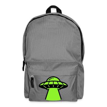 Alien Ufo Raumschiff Grafik - Rucksack - Mittelgrau - Vorne