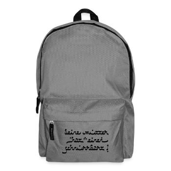 Votre mère a une moustache! - Sac à dos - gris éléphant - Devant