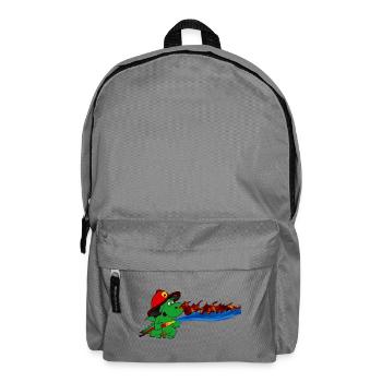 Feuerdrache Feuerwehrheld Geschenk - Rucksack - Mittelgrau - Vorne