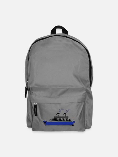 Schiff - Rucksack - Mittelgrau