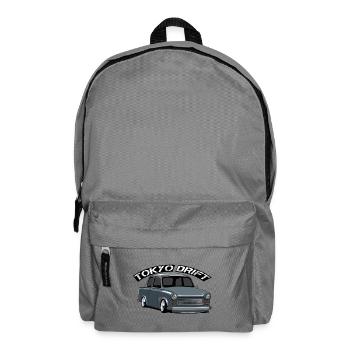 Retro Car Drift Graphics - Backpack - elephant grey - Front