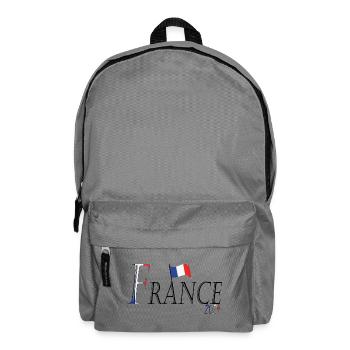 Flag France an elegant patriotic appearance - Backpack - elephant grey - Front