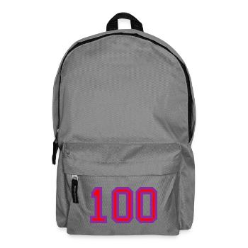 100. 100 ANS. 100e ANNIVERSAIRE. ANNIVERSAIRE 100 - Sac à dos - gris éléphant - Devant