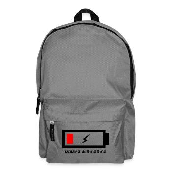 Mom charging do not disturb - Backpack - elephant grey - Front