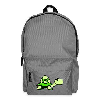 turtle cute smiling happy funny - Backpack - elephant grey - Front