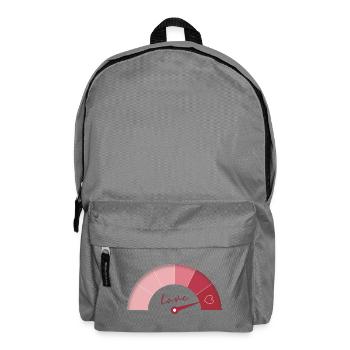 Love Meter – Birthday Edition - Backpack - elephant grey - Front