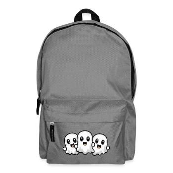 Geister Halloween Niedlich Comic - Rucksack - Mittelgrau - Vorne