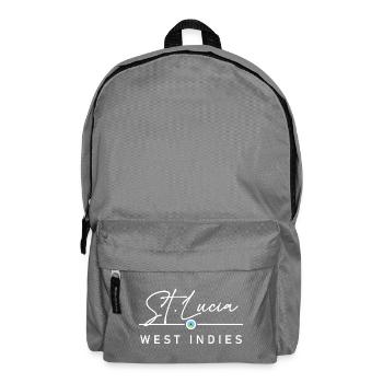 St. Lucia - West Indies - Caribbean - Backpack - elephant grey - Front