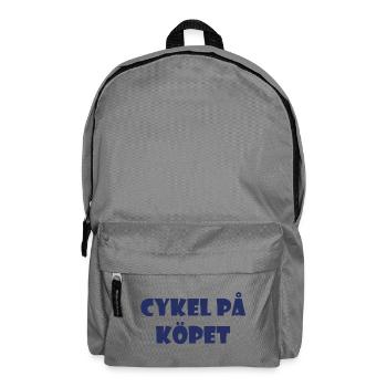 Bicycle in the Bargain – Conception de texte - Sac à dos - gris éléphant - Devant
