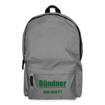 Bündner Wortwitz Grün Graphic - Sac à dos - gris éléphant - Devant