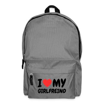 Amour pour ma copine - Sac à dos - gris éléphant - Devant