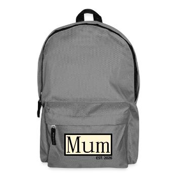 Maman du bébé biologique 2026 - Sac à dos - gris éléphant - Devant