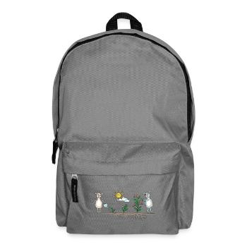 Llama Garden Colorful - Backpack - elephant grey - Front