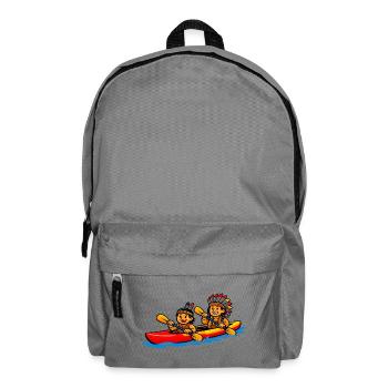 Indians paddling - Backpack - elephant grey - Front
