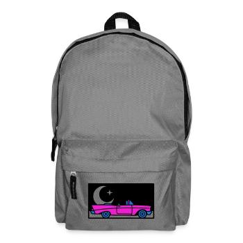 Graphisme décapotable rétro des années 80 - Sac à dos - gris éléphant - Devant
