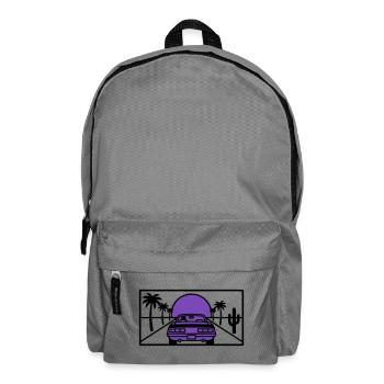 Night Driving Highway Graphic - Backpack - elephant grey - Front