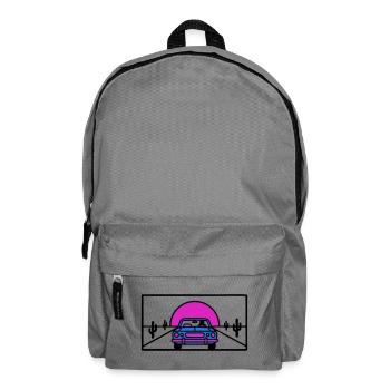 Desert Highway Car Logo - Backpack - elephant grey - Front