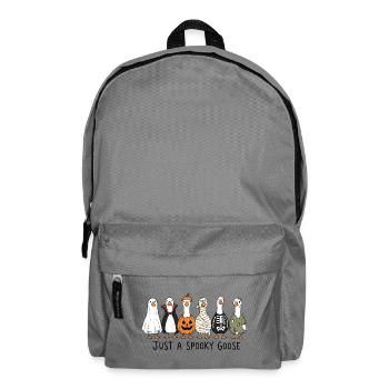 Juste une oie effrayante - Drôles oies d’Halloween - Sac à dos - gris éléphant - Devant