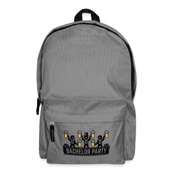 Junggesellenabschied (Junggesellenabschied / Bierkrüge / POS 2C) - Rucksack - Mittelgrau - Vorne