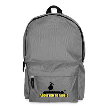 addicted to music - DJ music - Rucksack - Mittelgrau - Vorne