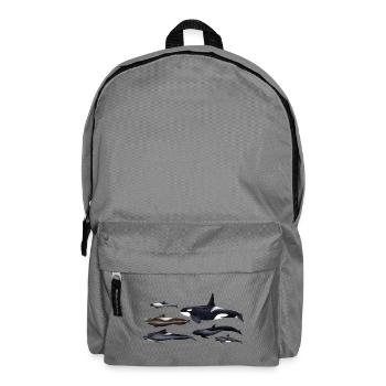 Blackfish - Orcas - Calderones - globicéphales - Sac à dos - gris éléphant - Devant